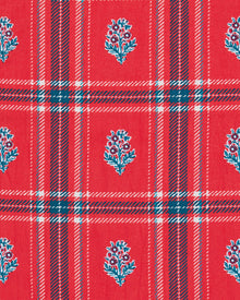 Nostalgia Plaid - Ready to Ruffle Dress - Joyful Red - Printfresh