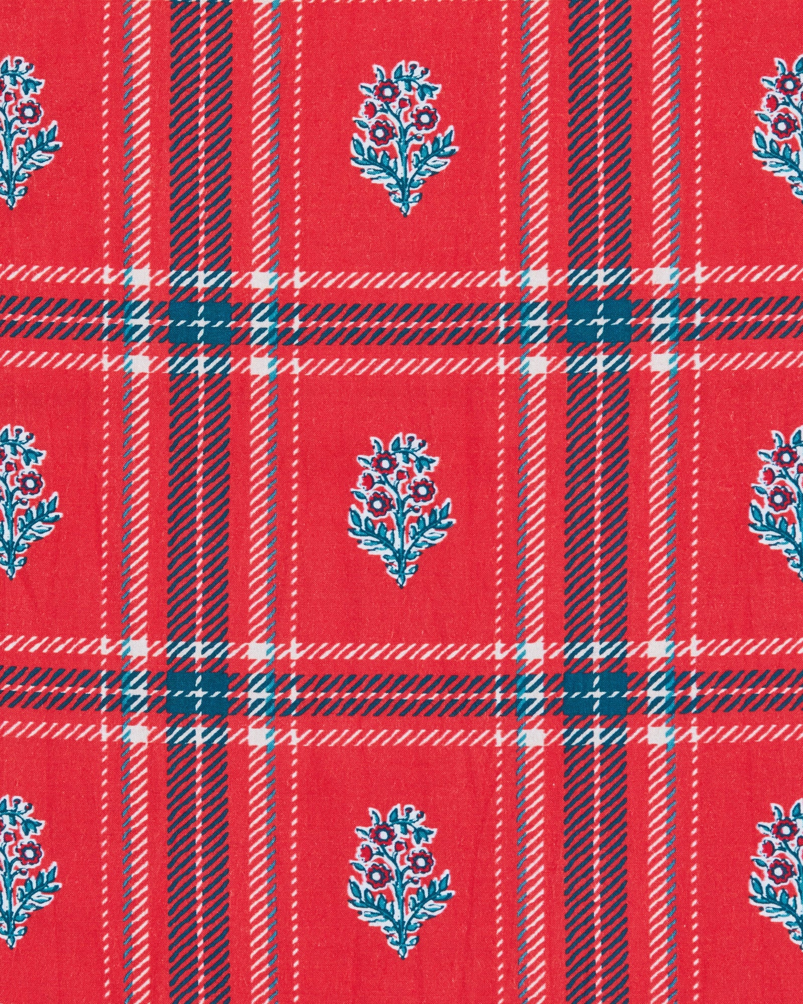 Nostalgia Plaid - Ready to Ruffle Dress - Joyful Red - Printfresh