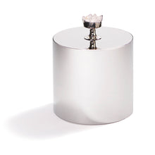 Hospitality Ice Bucket | Pure Silver-Plated Stainless Steel | Crystal
