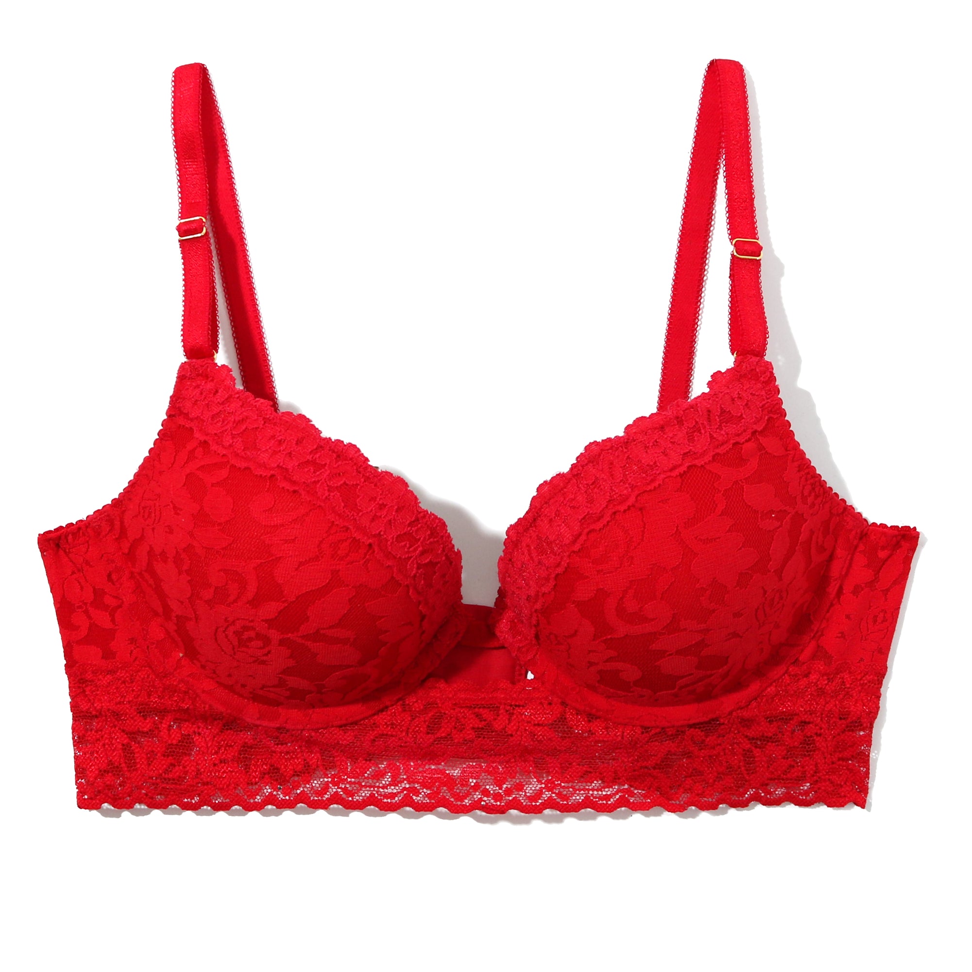 Sig Lace Plunge Push-Up | Red