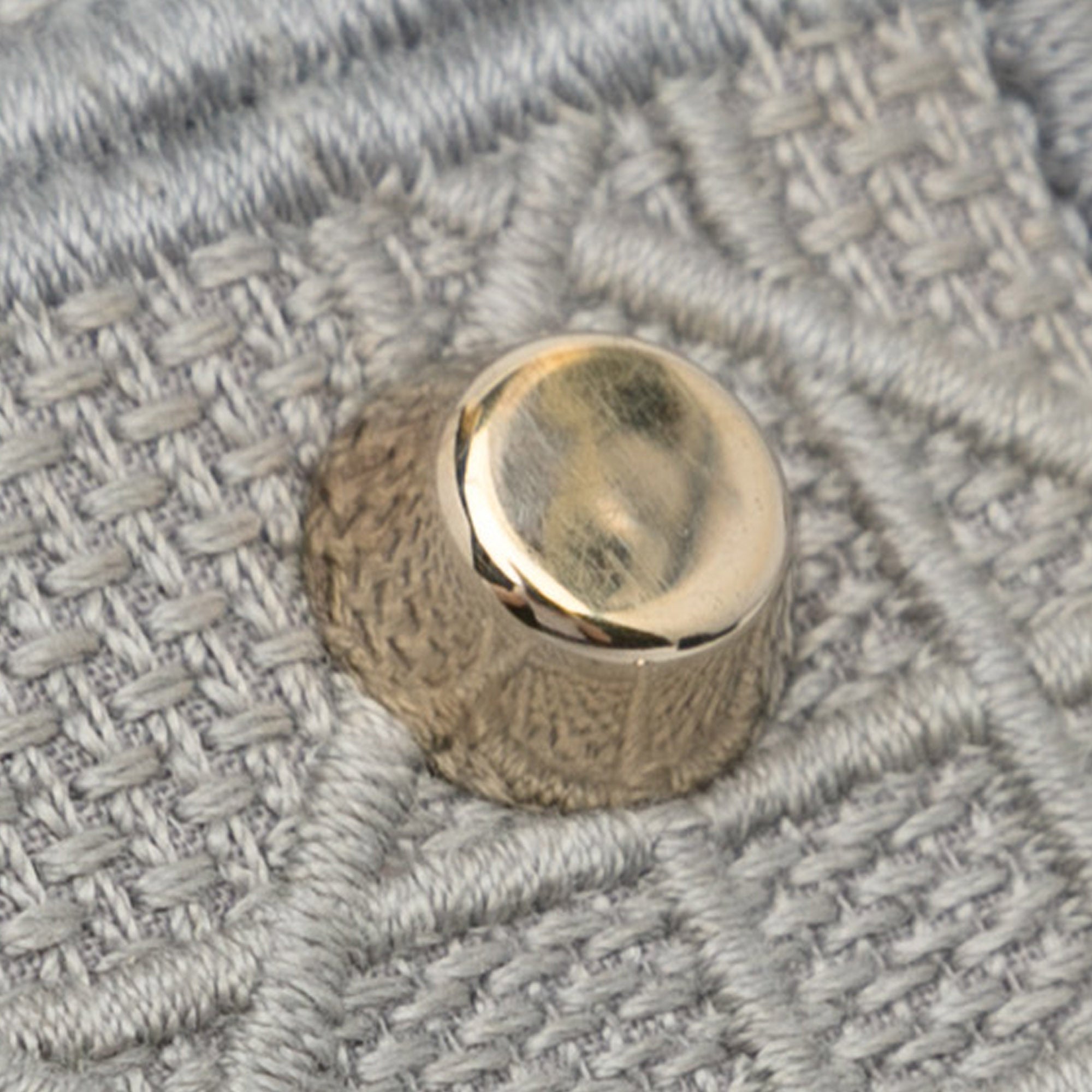 Dior | Pre-Owned Medium Canvas Cannage Lady D Lite - IV | Gray/Light Gray