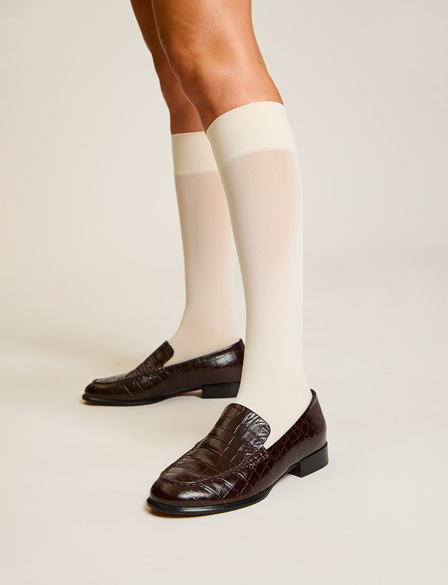 Ultimate Opaque Trouser Socks::Ivory::Main