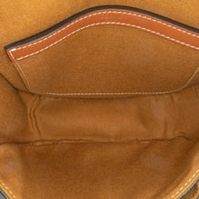 Celine | Pre-Owned Medium Triomphe Coated Canvas Folco Crossbody - II | Brown/Dark Brown