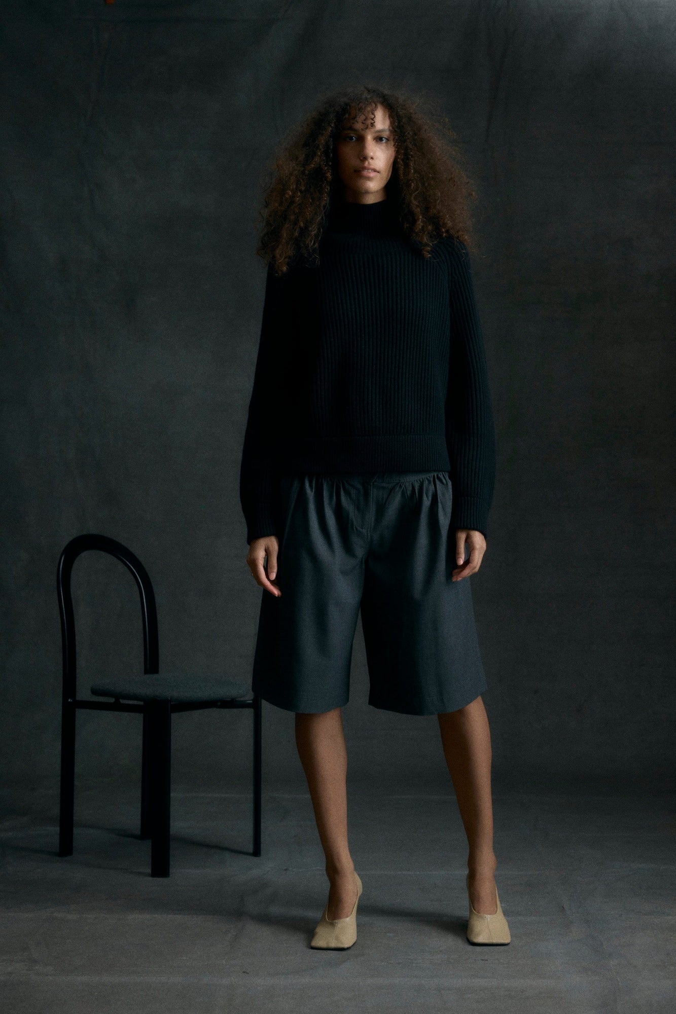 Shelby | Arlen Suiting Bermuda Short in Size Small