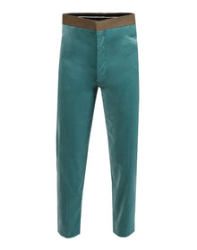 Haider Ackermann | Men | Contrast Waistband Trousers | Turquoise