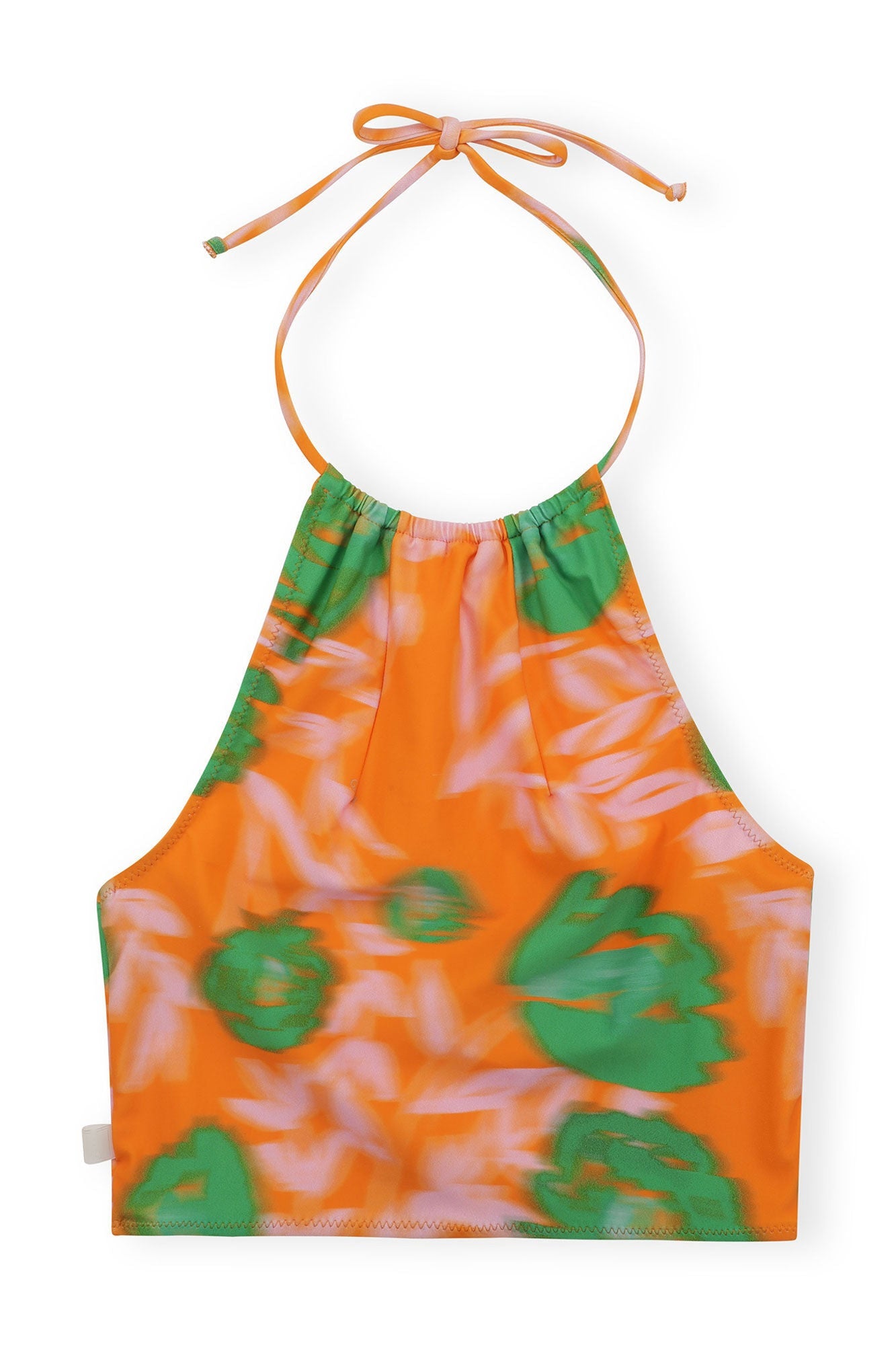 Halter Bikini Top | Vibrant Orange