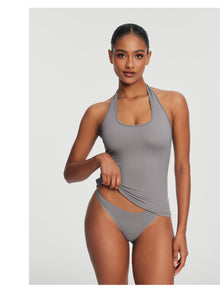Halter Neck Tank Top | Cool Gray