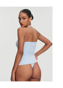 Halter Neck Tank Top | Sky Blue
