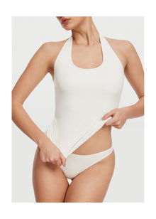 Halter Neck Tank Top | White