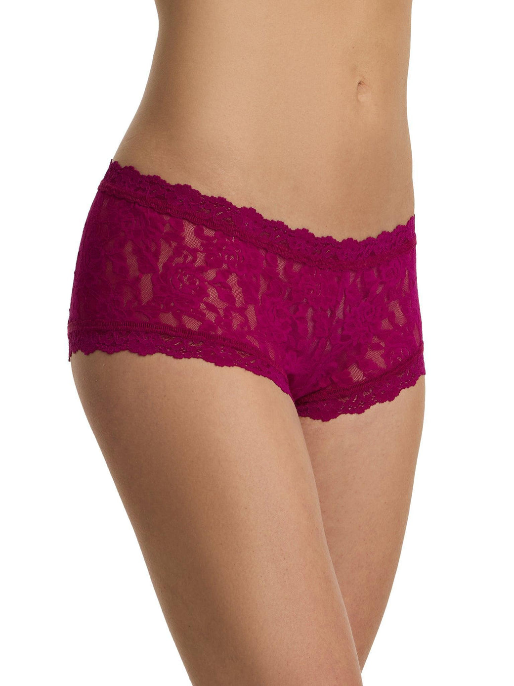 Signature Lace Boy Short | From The Vine (Red)