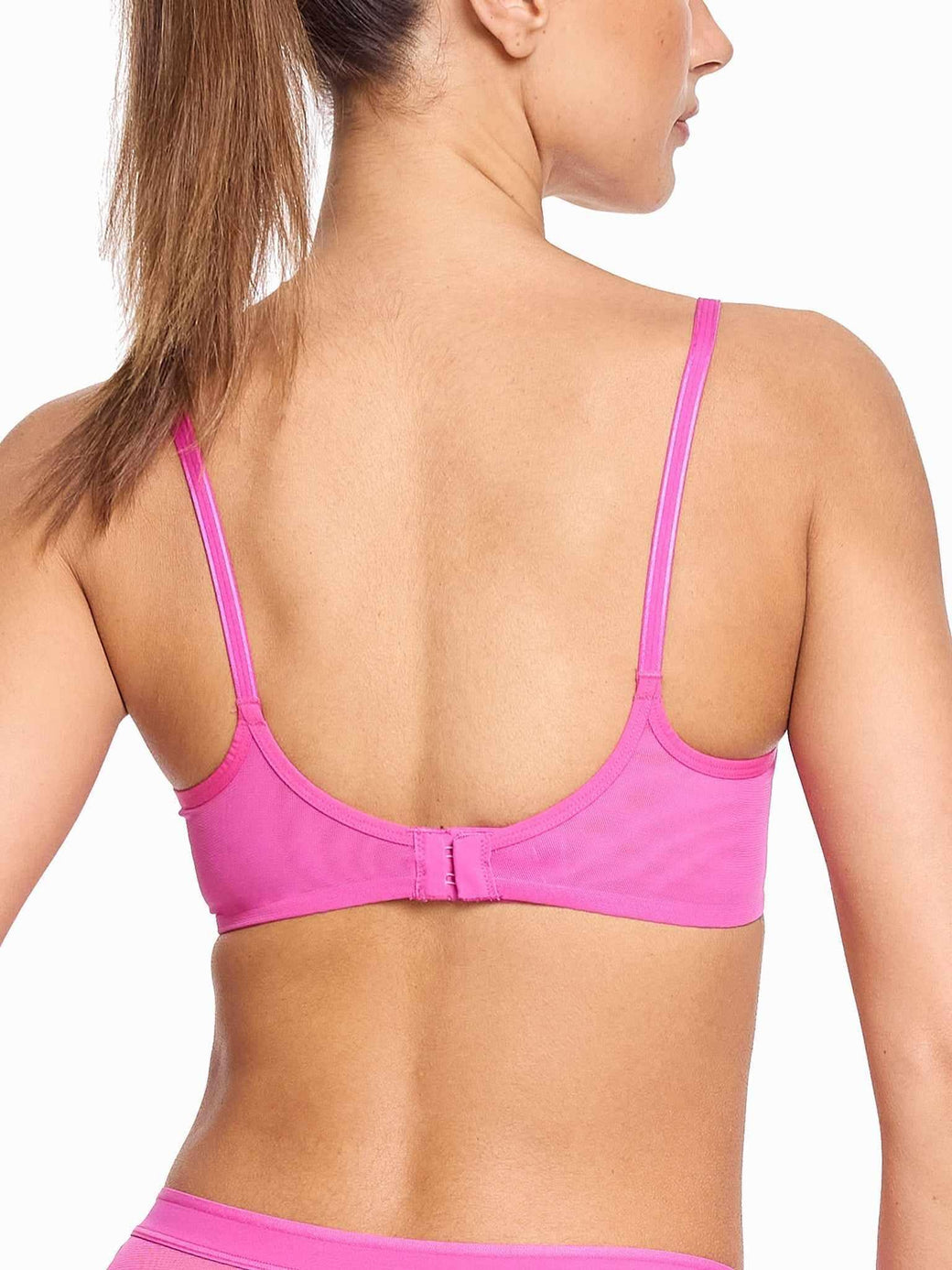 Unlined Mesh Underwire Bra | Berry Burst (Pink)