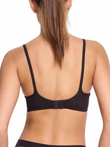 Unlined Mesh Underwire Bra | Black
