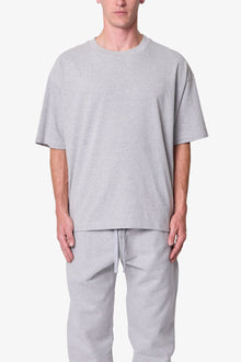 Heavy Basic Boxy Tee | Marled Grey