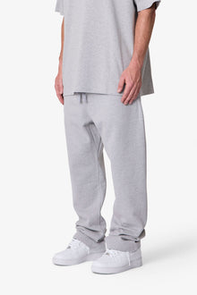 Heavy Basic Relaxed Sweatpants | Marled Grey