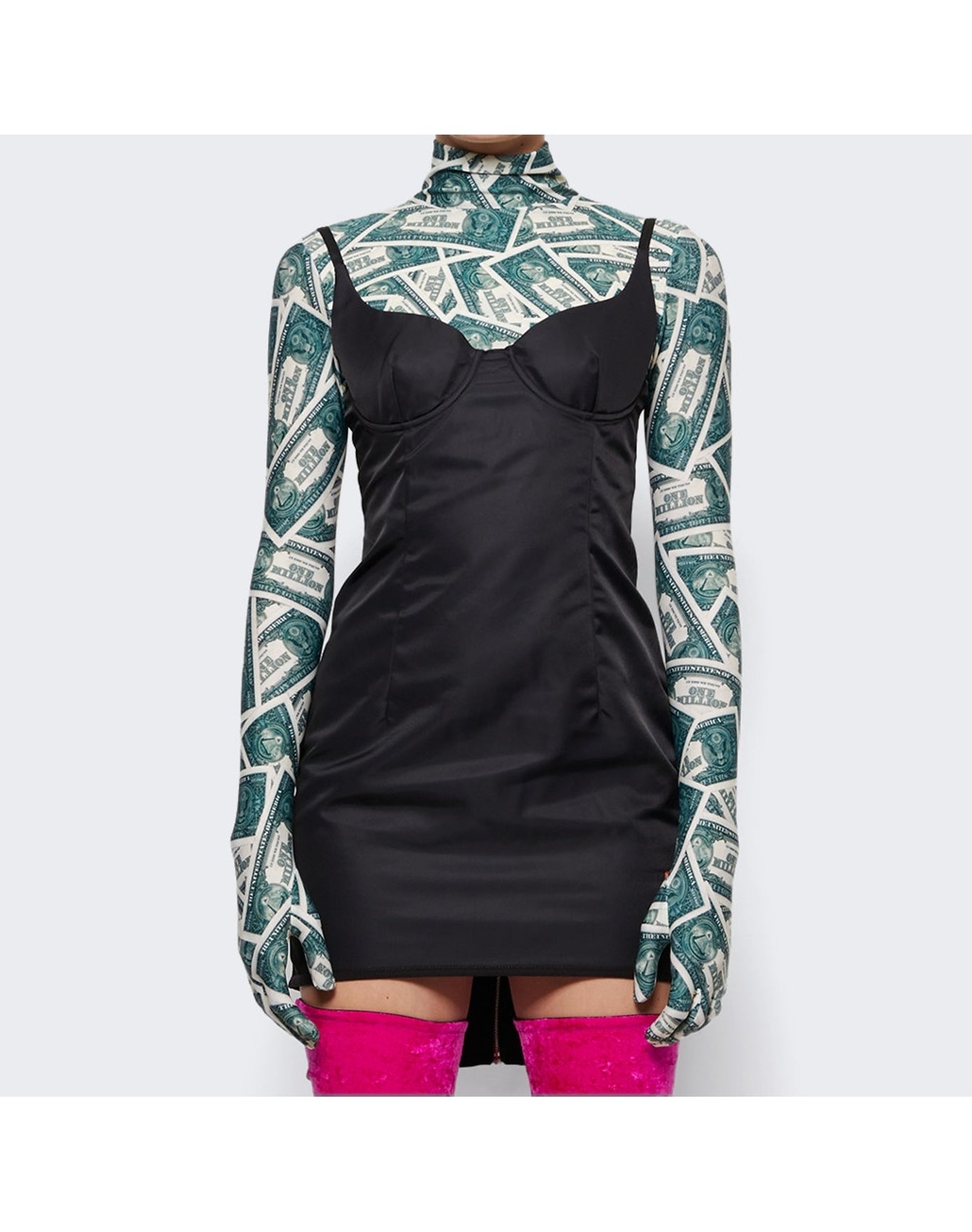 Heron Preston | Women | Ex-ray Nylon Corset Dress | Black