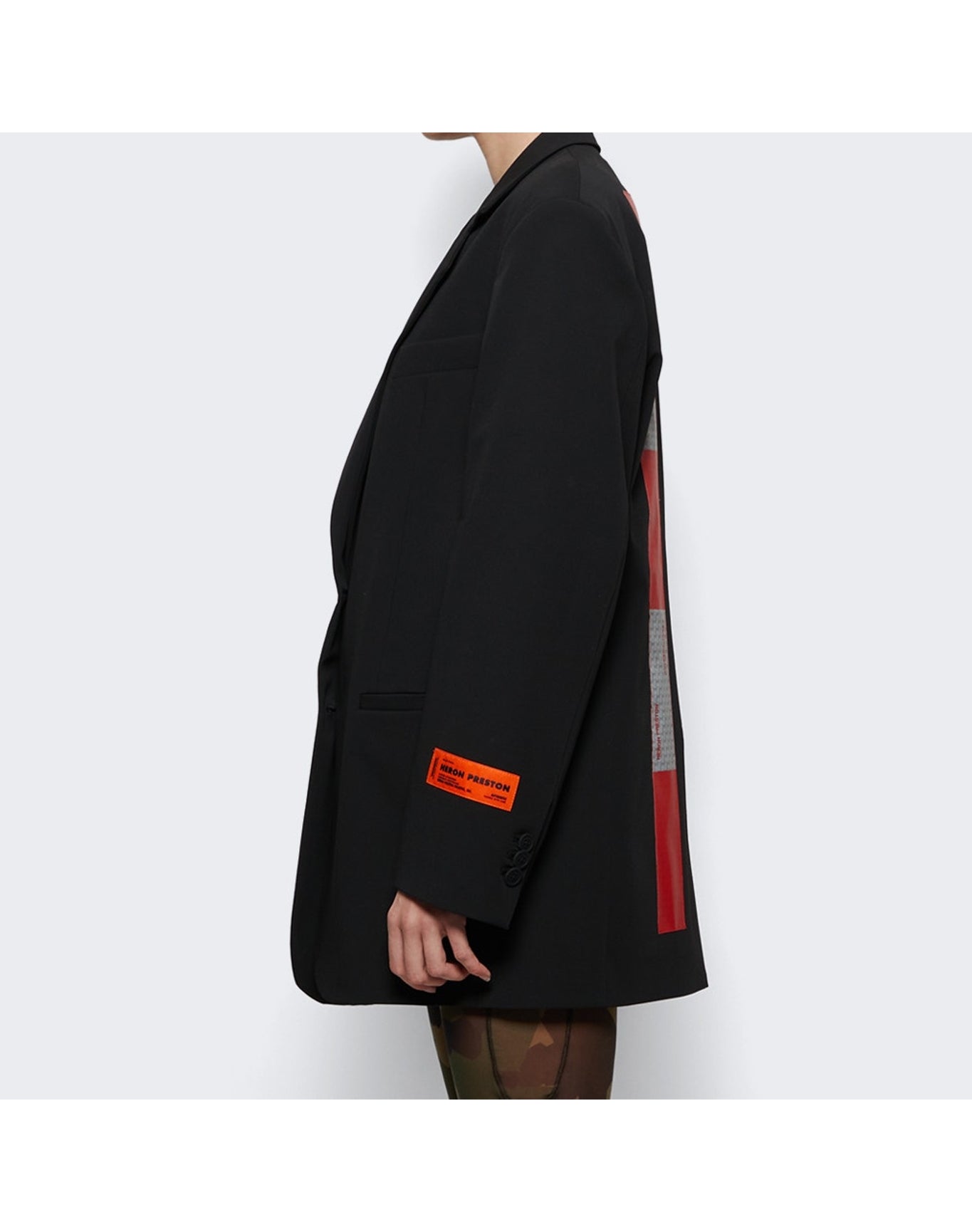 Heron Preston | Women | Logo Tape Tailored Blazer | Black
