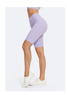 High-Waisted Bike Shorts | Lavender