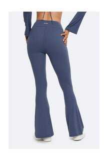 High-Waisted Flared Leggings | Iris Blue