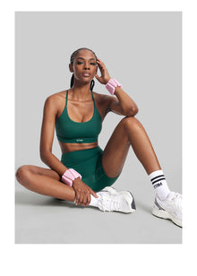 High-Waisted Impact Mesh Shorts | Dark Moss
