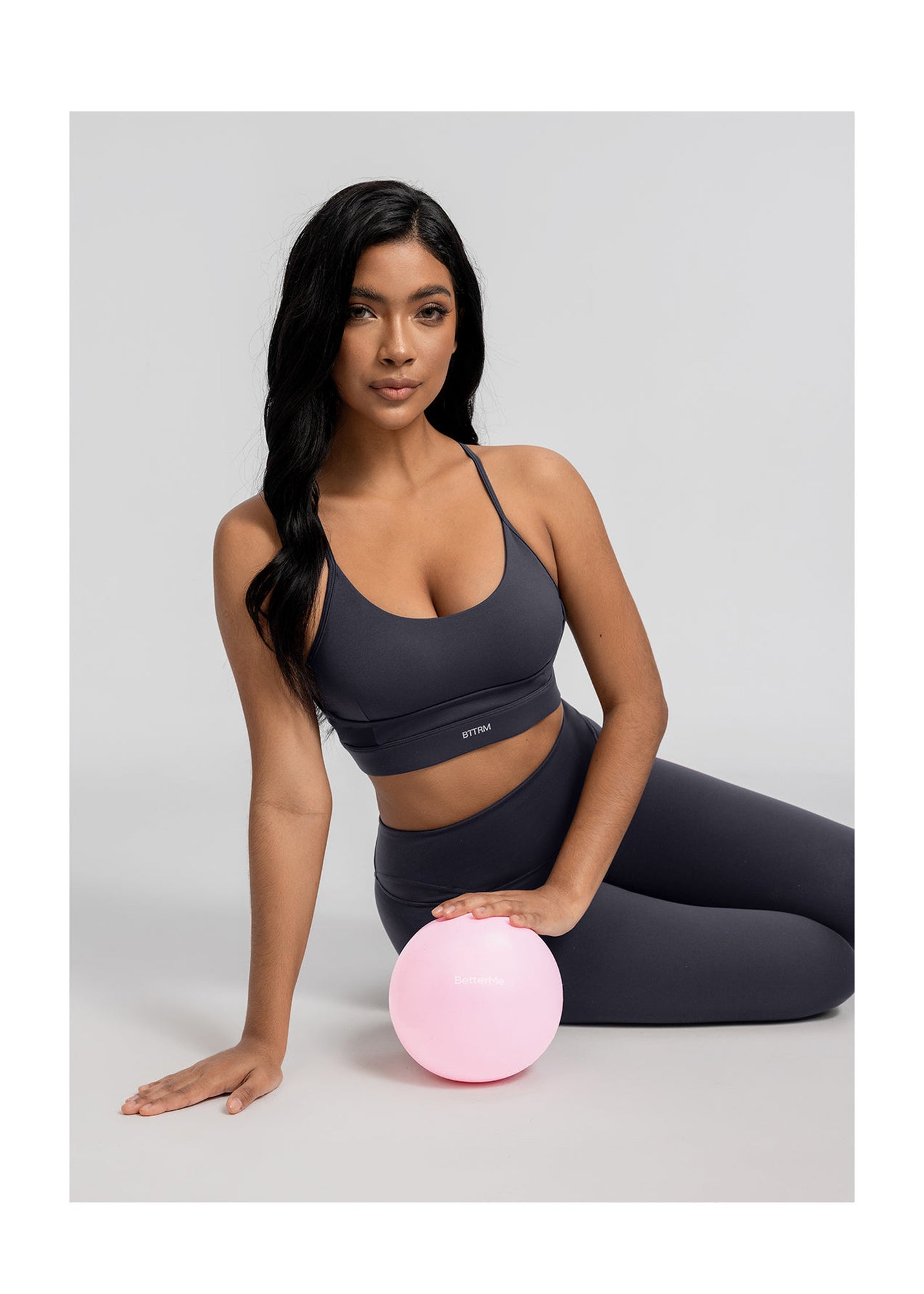 High-Waisted Stretch Performance Leggings | Charcoal