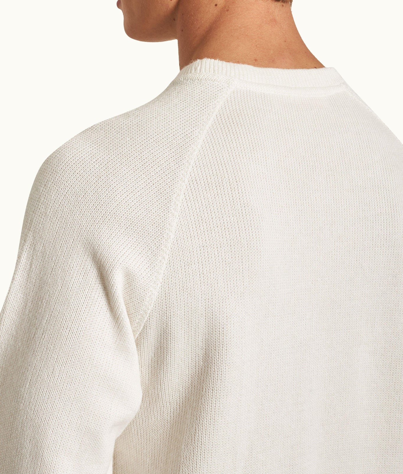 Hudson Relaxed Fit Crewneck Double-Faced Sweatshirt | White Sand