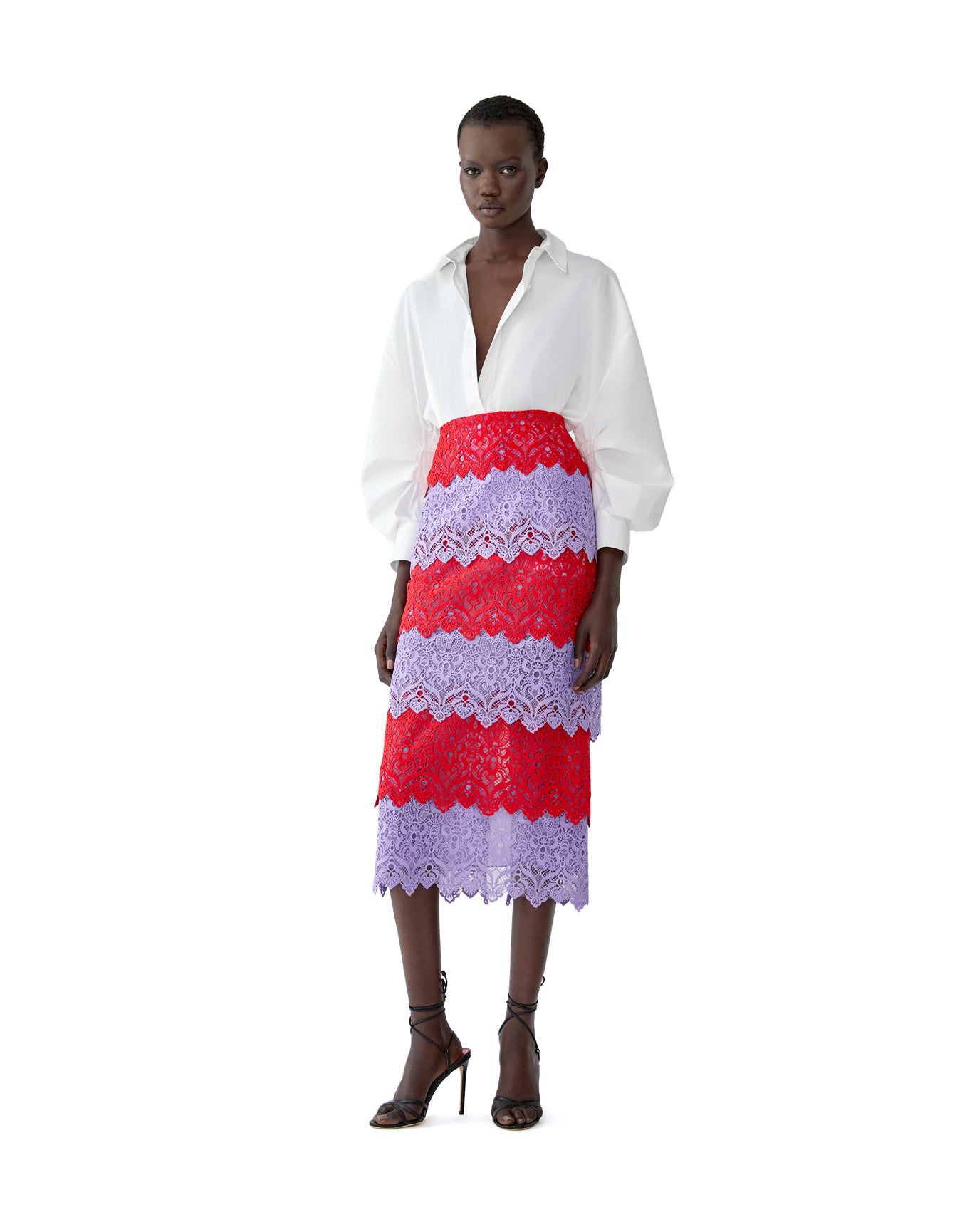 Pencil Skirt | Herrera Red Mul