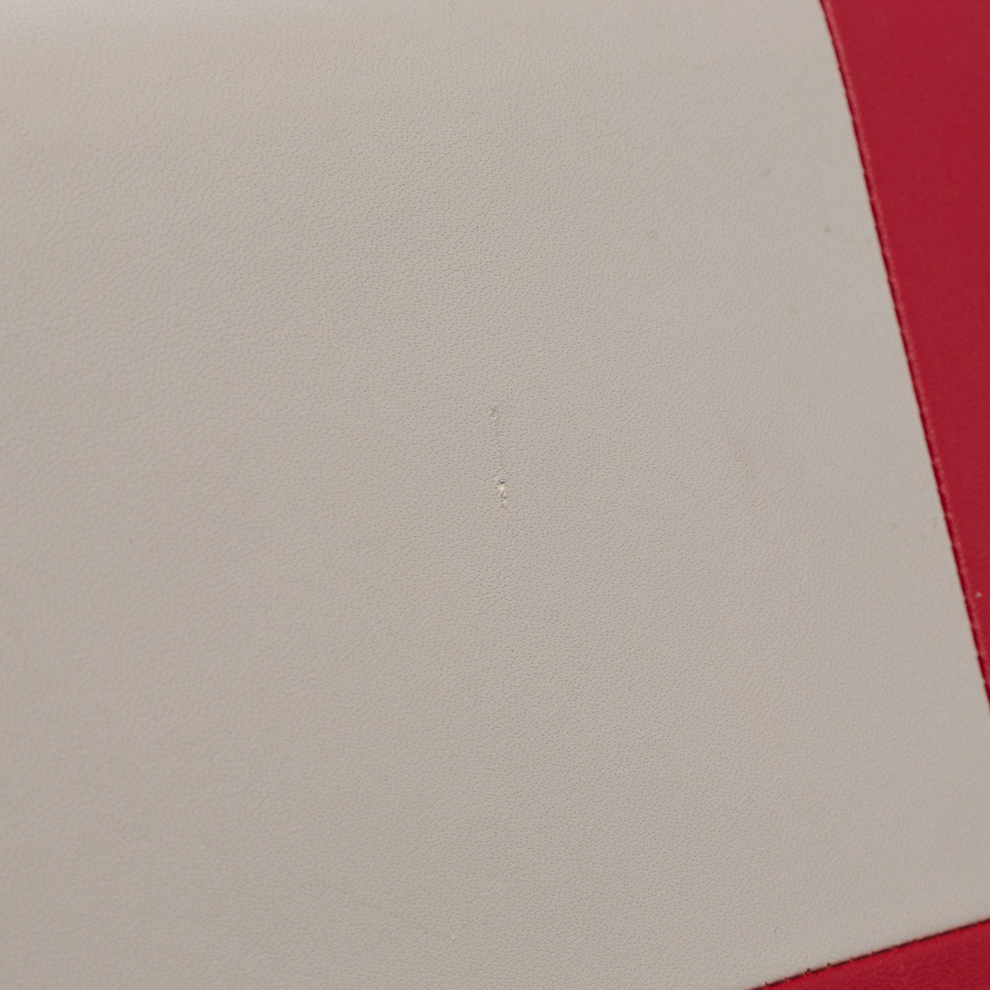 Celine | Pre-Owned Frame Leather Wallet on Chain | Red