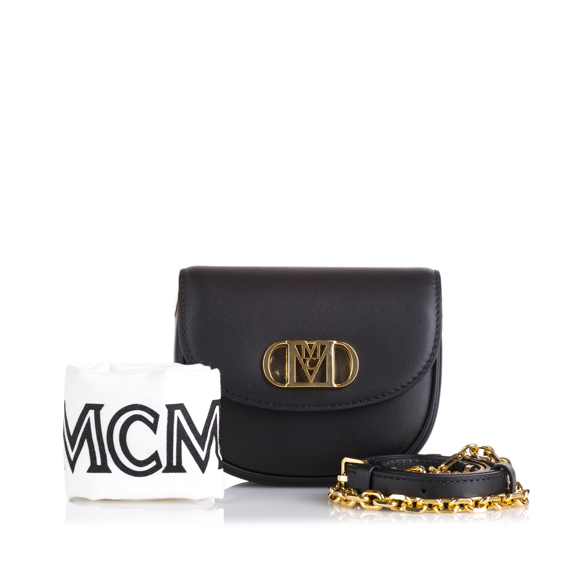 MCM | Pre-Owned Mode Travia Flap | Black