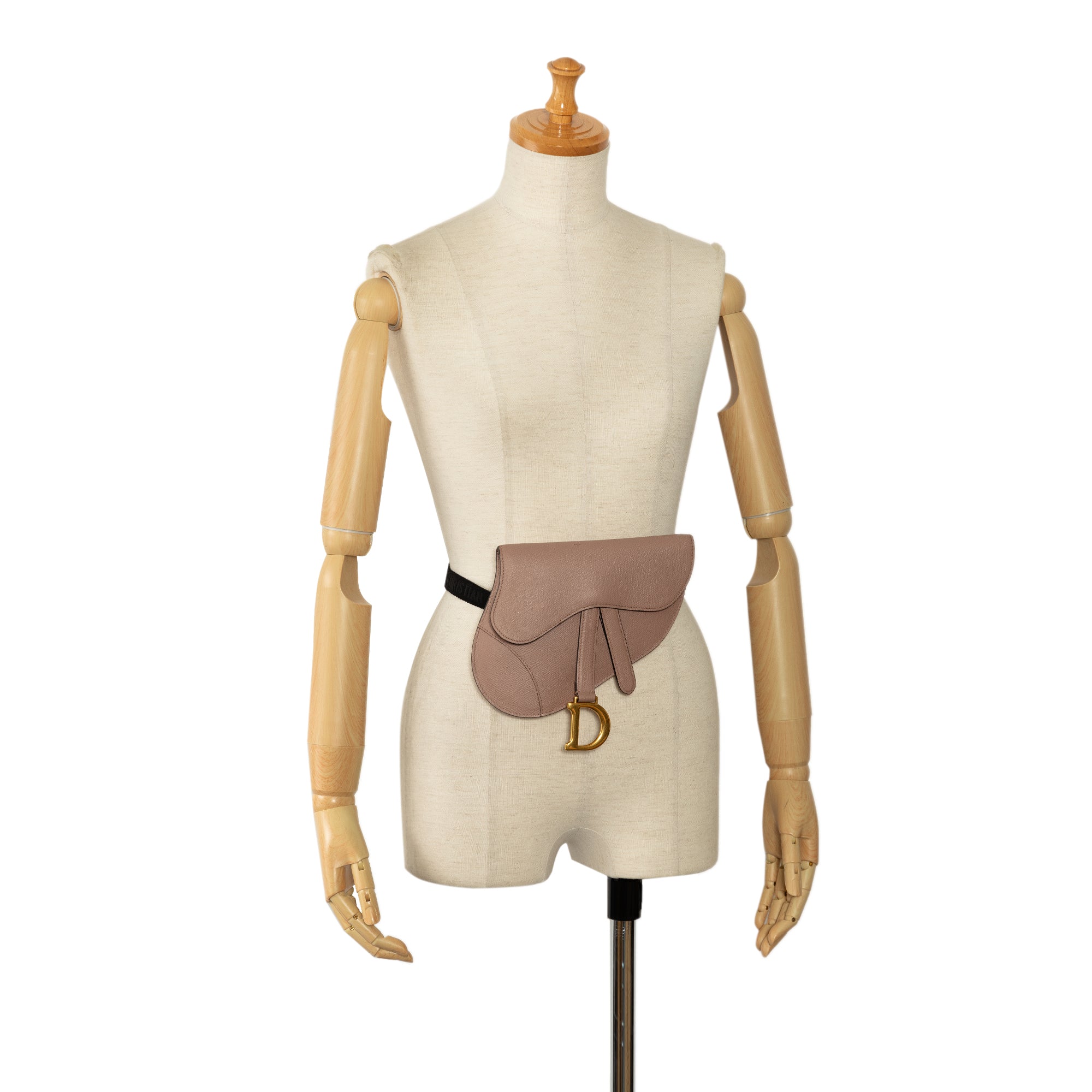 Dior | Pre-Owned Leather Saddle Belt Bag | Brown/Nude