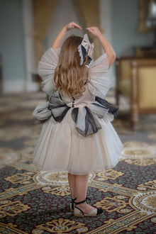 Girl | Grace Tulle Dress | Beige x Black