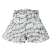 Girl | Iris Tweed Shorts | White x Ivory x Blue