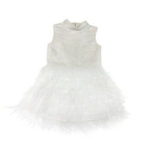 Girl | Eliza Feather Dress | Ivory