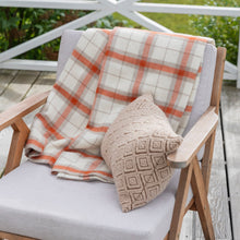 Aberdeen Throw | Ivory / Orange