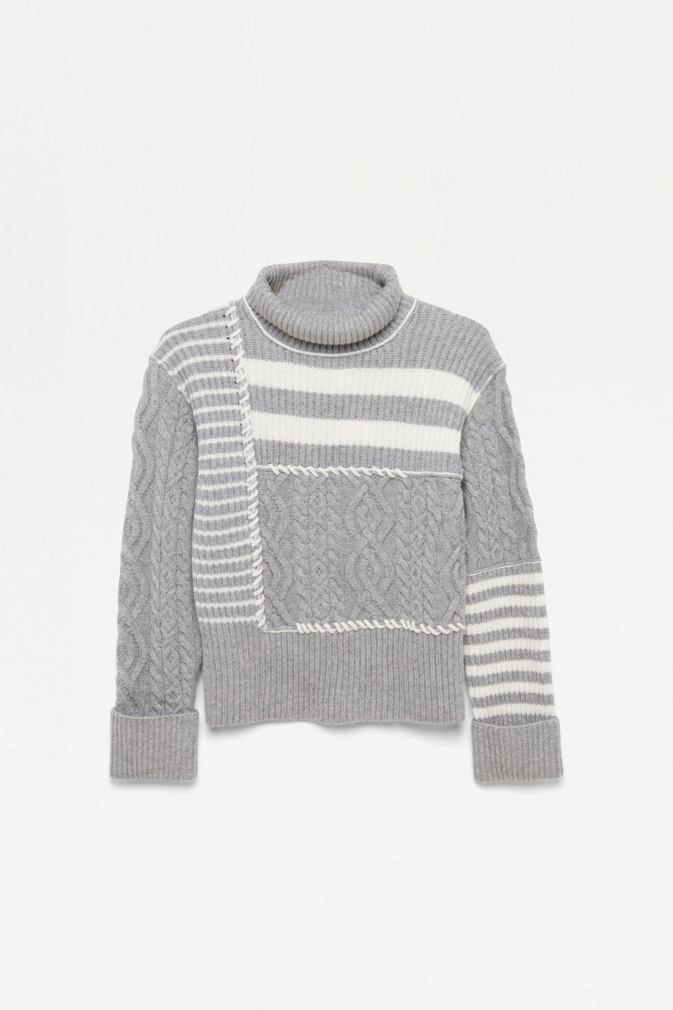 Maggi Pullover | Heather Grey/Multi