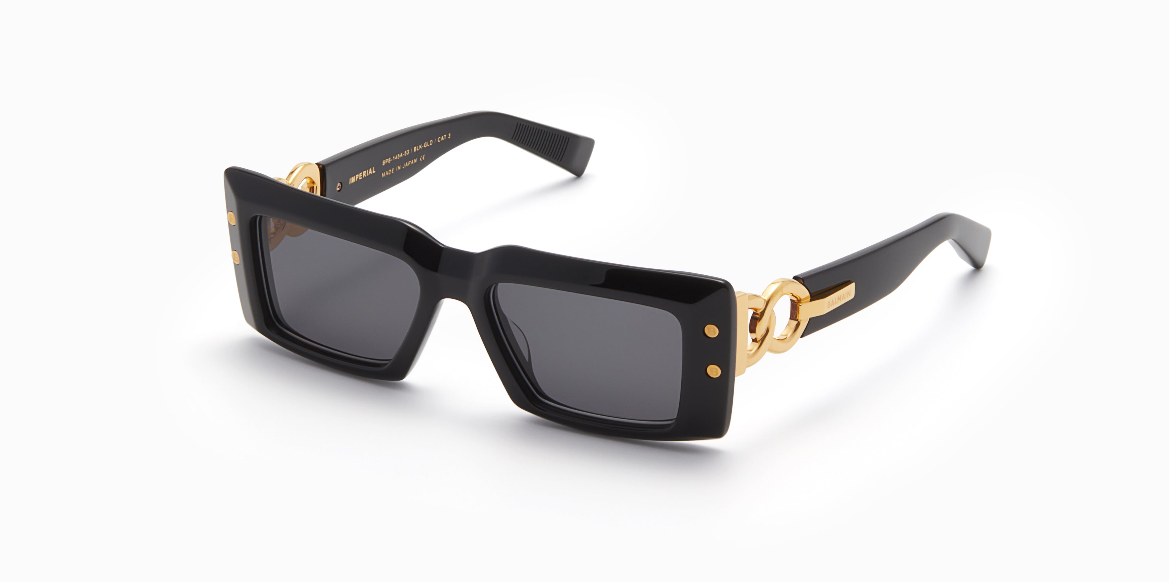 Womens | Imperial Sunglass | Black - Gold | Dark Grey