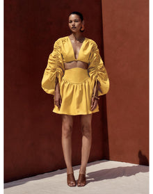 Inda Mini Skirt | Gold