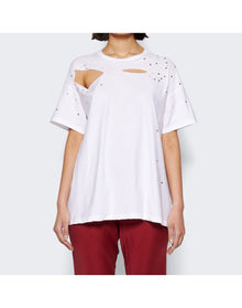 Interior | Women | The Diamante Mandy T-shirt | White