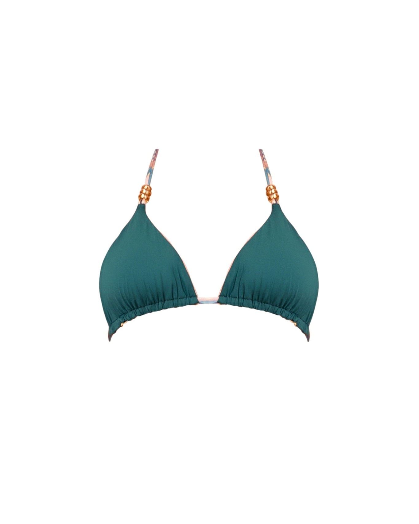 Inti Reversible Bikini Top | Print Ocean