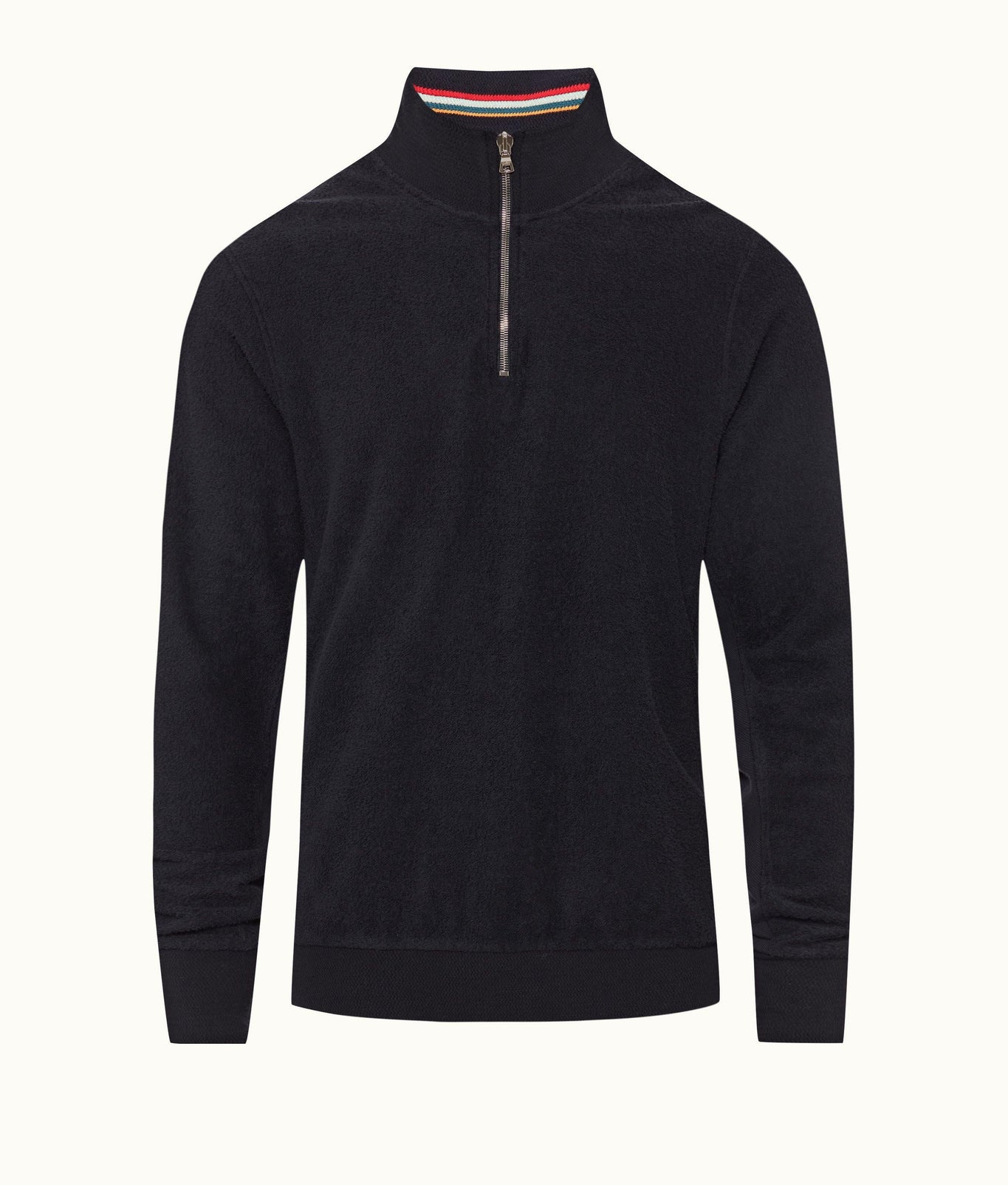 Isar Classic Fit Mix Texture Sweatshirt | Night Iris