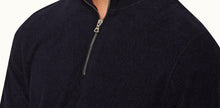 Isar Classic Fit Mix Texture Sweatshirt | Night Iris