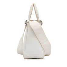 Dior | Pre-Owned Medium Canvas Cannage Lady D Lite - I | White