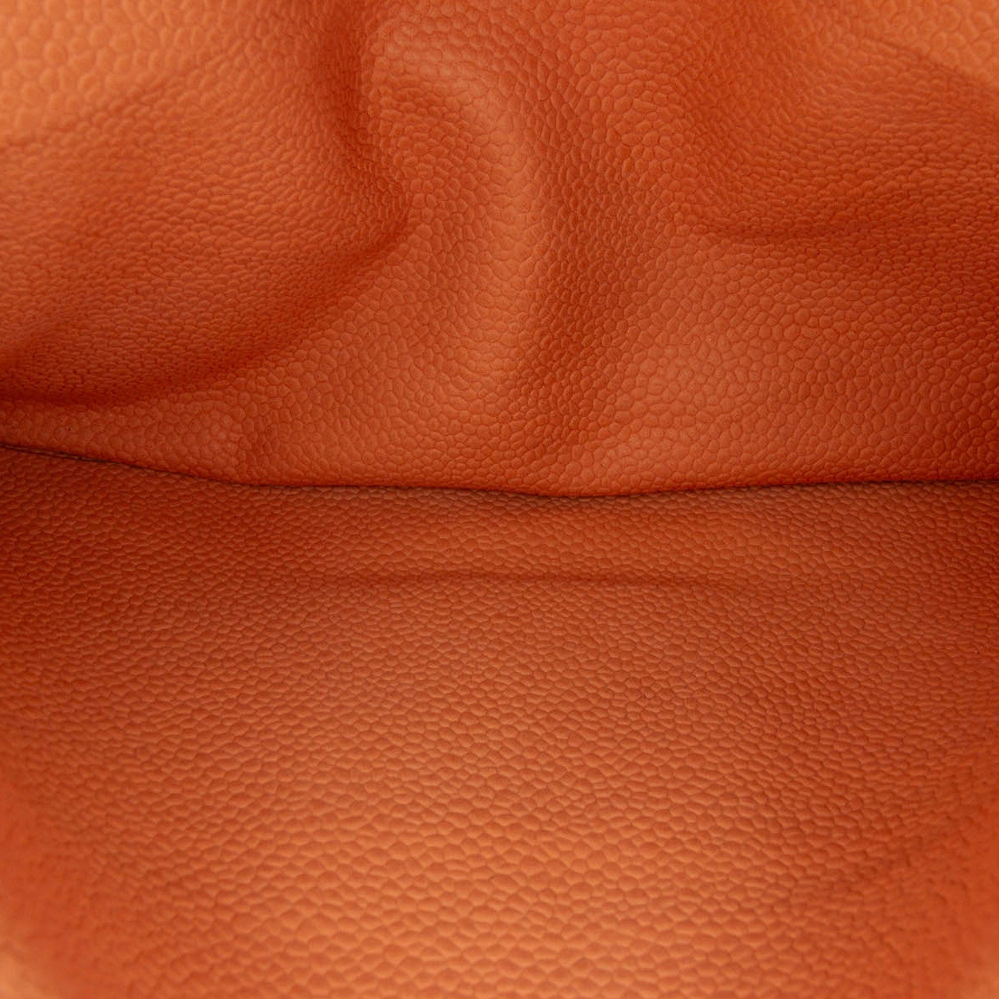 Chanel | Pre-Owned Medium Classic Caviar Double Flap | Orange/Peach