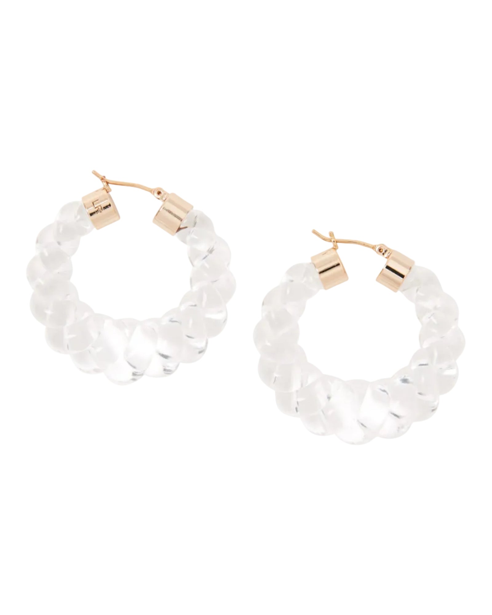 Janis Resin Hoop | Pearl