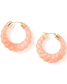 Janis Resin Hoop | Pink