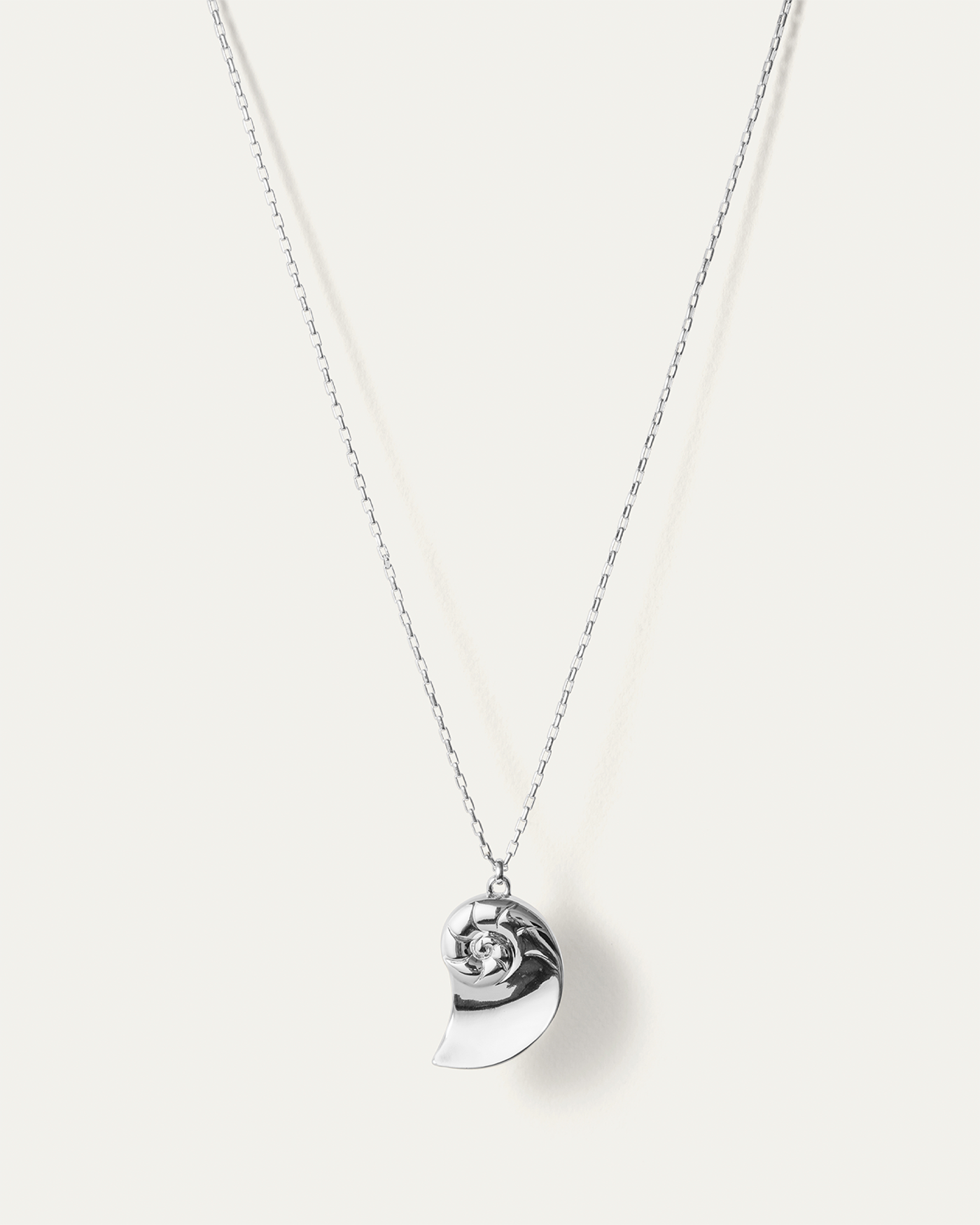 Dylan Pendant Necklace | Silver Dipped Brass