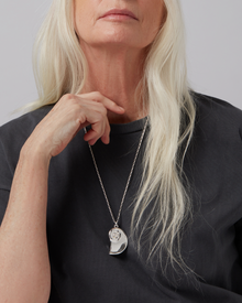Dylan Pendant Necklace | Silver Dipped Brass