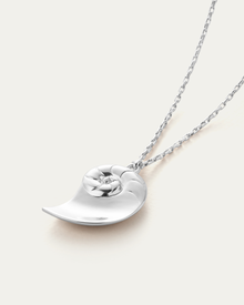 Dylan Pendant Necklace | Silver Dipped Brass