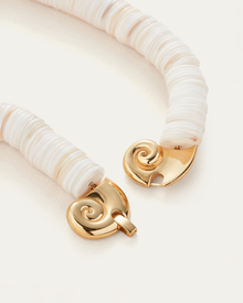 Shell Discs | Odette Mega Collar | 14K Gold-Plated Steel