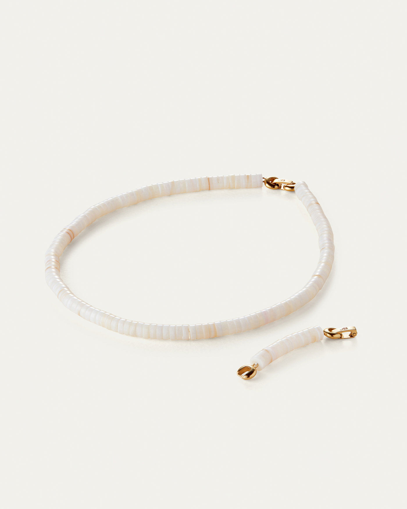 Shell Discs | Odette Collar | 14K Gold-Plated Steel