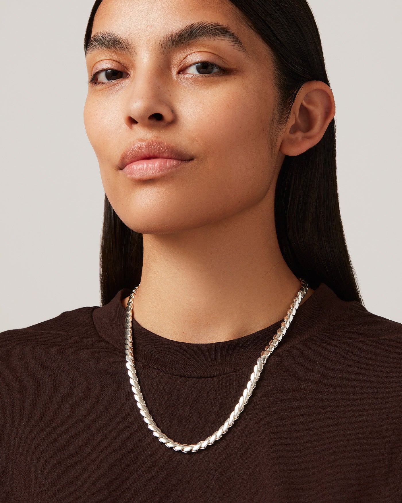 Paloma Chain | Silver Dipped Brass